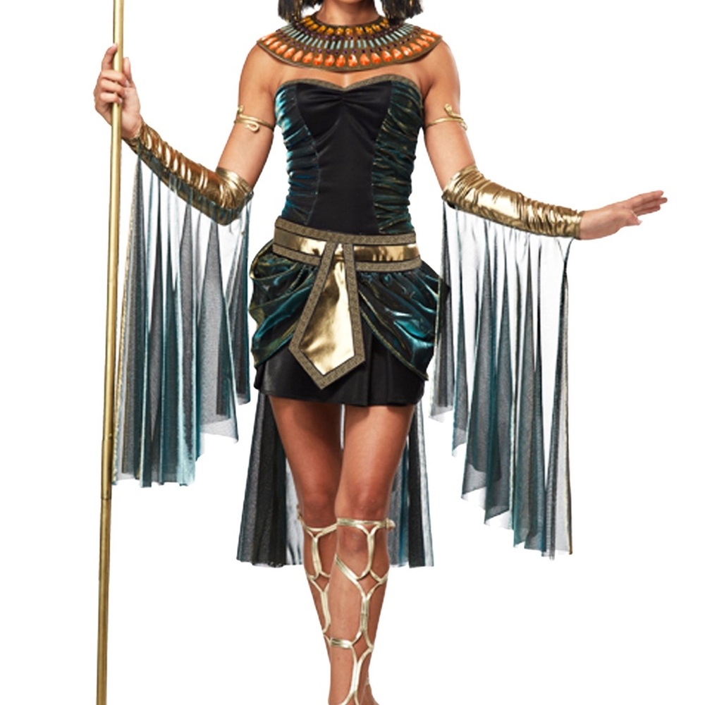 Egyptian Queen Kids Costume - Black and Gold